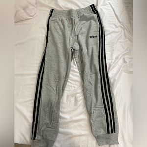 Adidas Gray Black Stripe Kids’ Joggers
